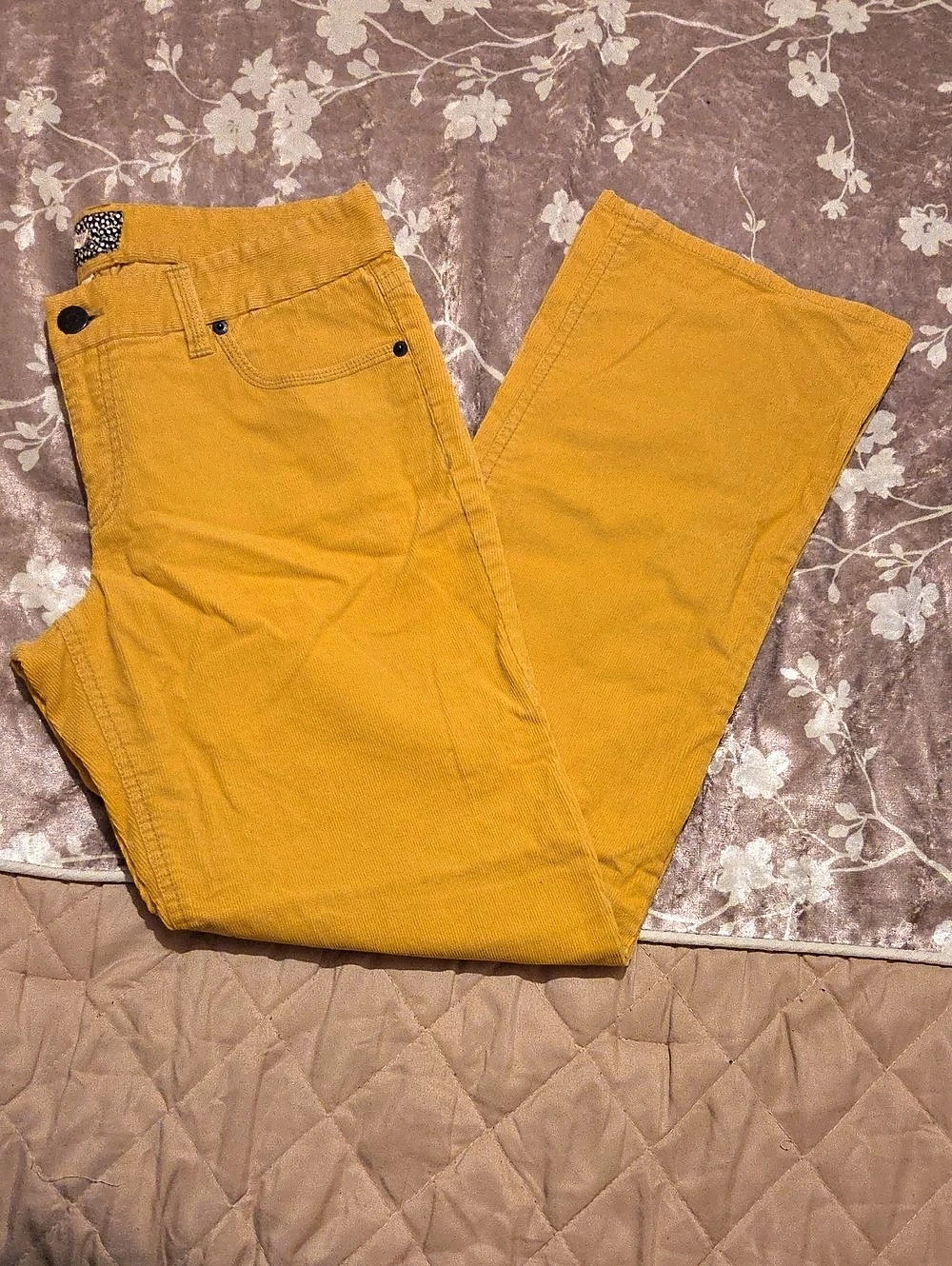Straight Leg Pants in Yellow